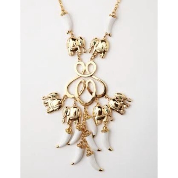 Lilly Pulitzer Elephant Statement Necklace